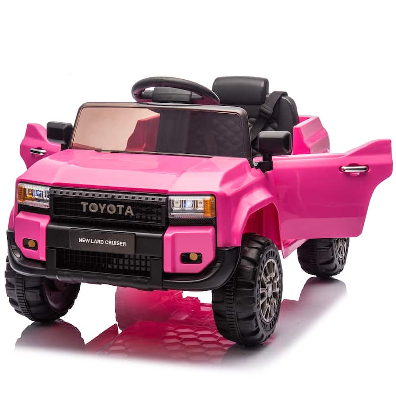 12V Kids Ride On Car W/Parents Control,Licensed Toyota LC250 2024,Four-wheel suspension,Adjustable volume,For Kids Aged 2-4