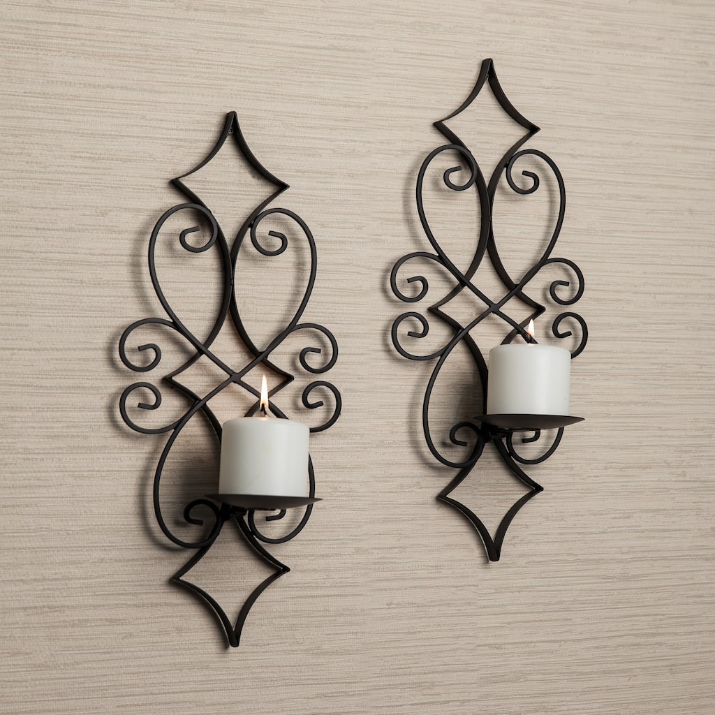 Danya B. Casablanca Iron Candle Sconce Set