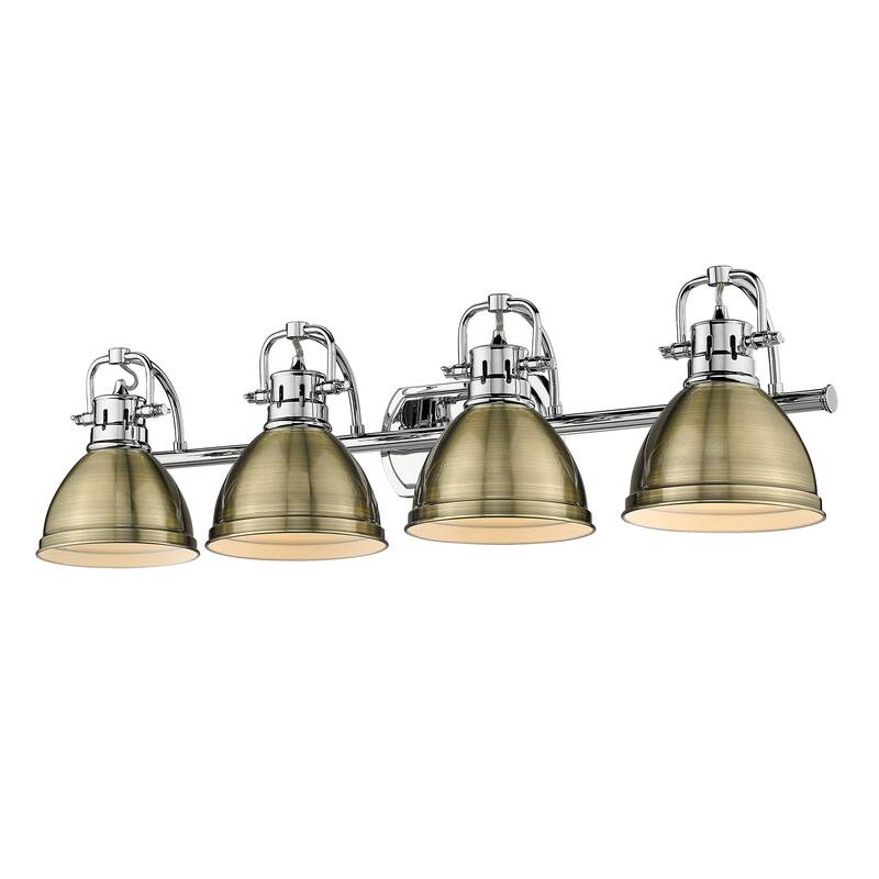 Golden Lighting Duncan 4 Light 34" Wide Bathroom Vanity Light