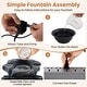 preview thumbnail 62 of 63, Costway Tabletop Water Fountain with Rolling Crystal Ball,