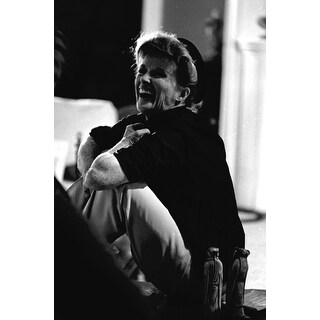 Katharine Hepburn behind the scenes of Guss Whos Coming to Dinner Photo