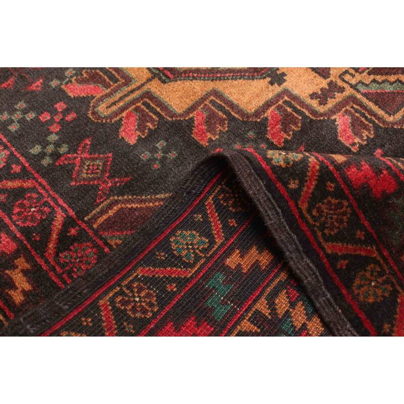 ECARPETGALLERY Hand-knotted Teimani Black Wool Rug - 3'6 x 6'6