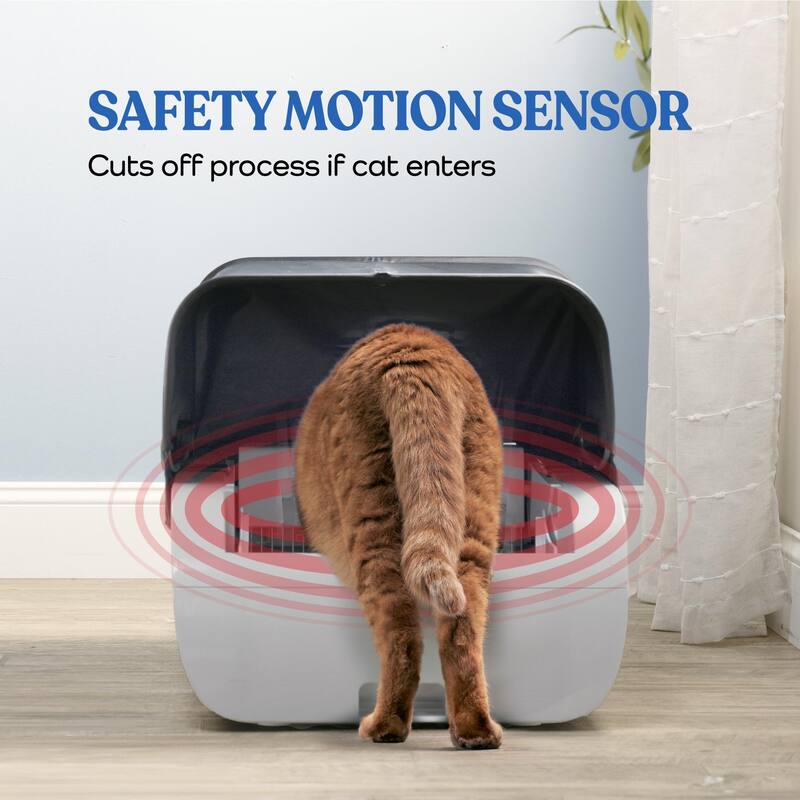 Anmytek Automatic Self Cleaning Cat Litter Box Smart Odor Control Battery Powered