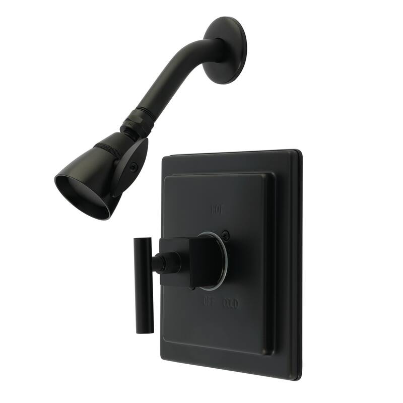 Kingston Brass KB865.CQLSO Claremont Shower Only Trim Package with 1.8 - Matte Black