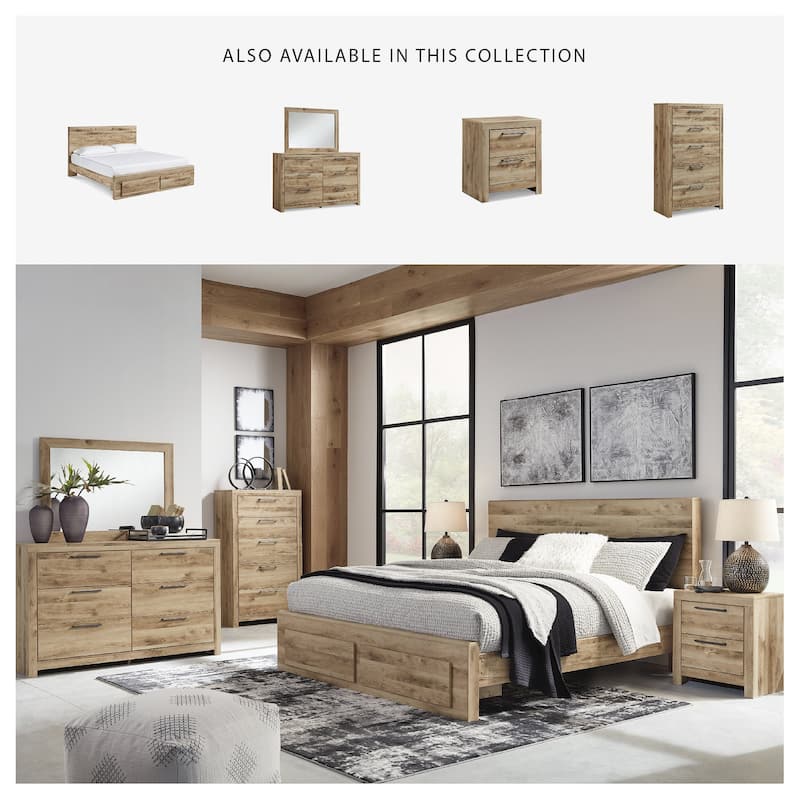 Signature Design by Ashley Hyanna Tan Brown Storage Bed