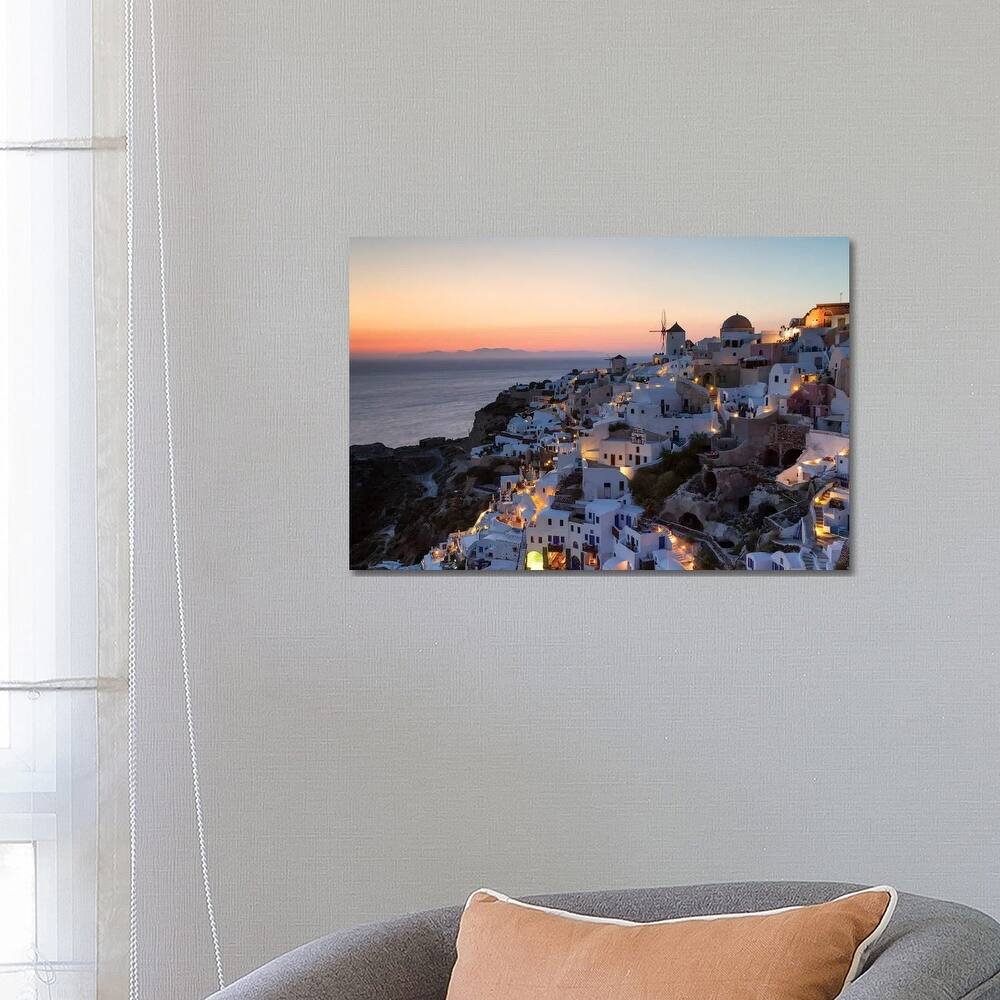 iCanvas "Romantic Sunset In Santorini" by Matteo Colombo Canvas Print