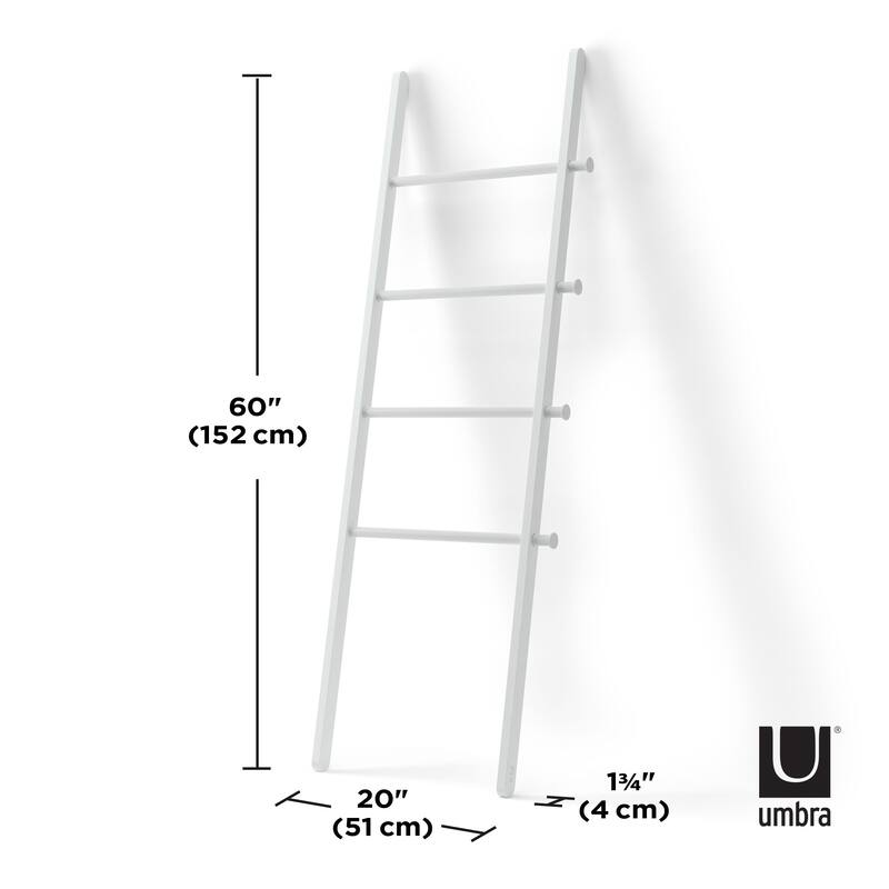 Umbra 1017445 Leana 1-9/16" Wide Poplar and Steel Towel Rack