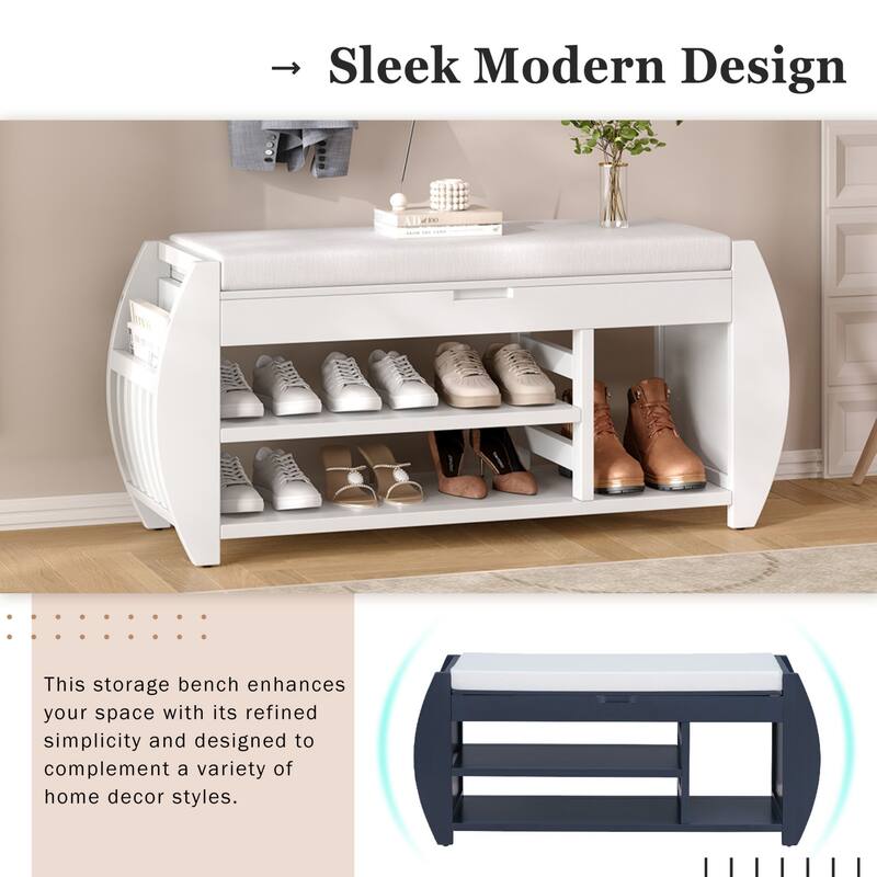 Vintage Multifunctional Storage Bench