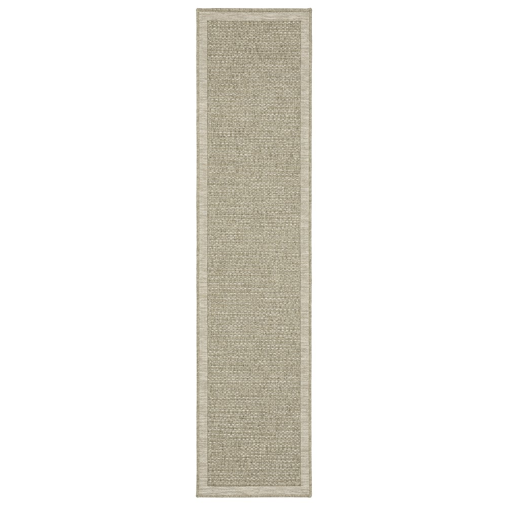 Vista Home Tangelo Textured Solid Tan/Light Brown Performance Rug.