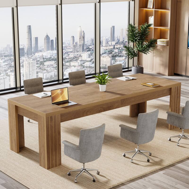 78.74 Inch Rectangular Conference Room Table for 6-8 People - 78.74" W x 27.56" D x 29.53" H