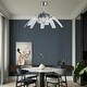 preview thumbnail 2 of 7, 48" 8 Retractable Blades Crystal Ceiling Fan Chrome Silver Chandelier with Remote - 48in