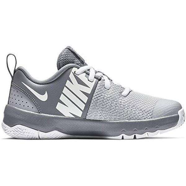 Shop Nike Boy S Team Hustle Quick Basketball Shoe Cool Grey White