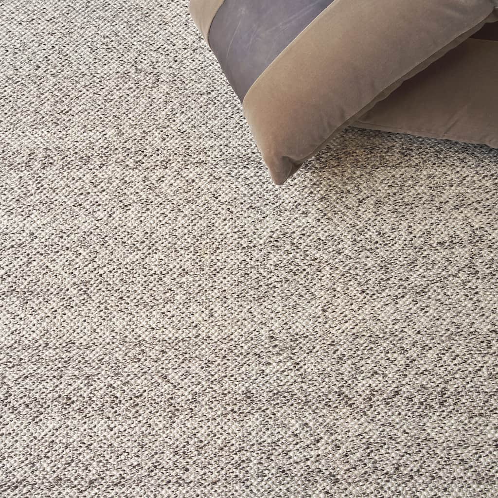 EXQUISITE RUGS Rhodes Hand-loomed PET yarn Taupe Area Rug.