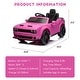 preview thumbnail 27 of 28, Kids Electric Car Licensed Dodge Challenger Ride On Car 12V Electric Vehicles