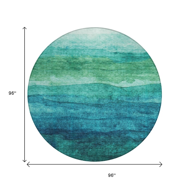 HomeRoots Abstract Modern Rectangle Outdoor Rug