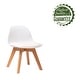preview thumbnail 44 of 43, Porthos Home Brynn Kids Chair, Plastic Shell With Seat Cushion, Beech Wood Legs