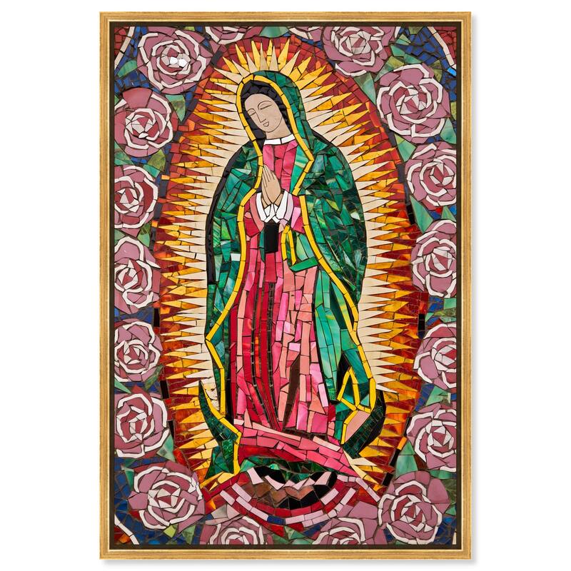 Mother of Mosaic Canvas by Art Remedy - Gold - 20" x 30"