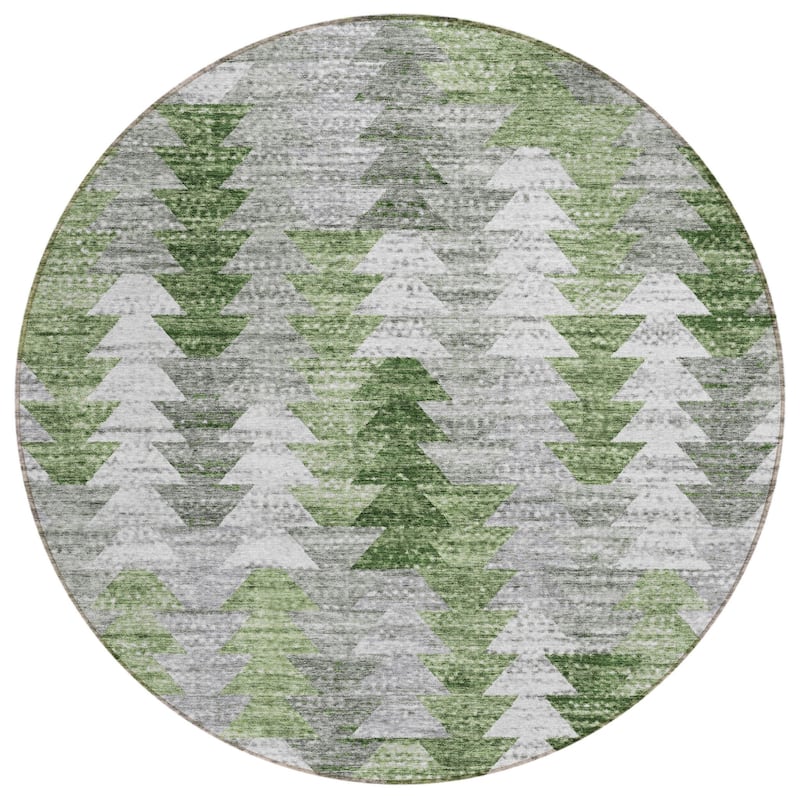 HomeRoots Geometric Transitional Rectangle Outdoor Rug