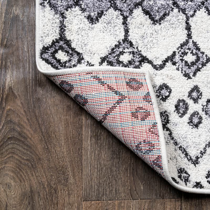 JONATHAN Y Iften Moroccan Geometric Distressed Area Rug