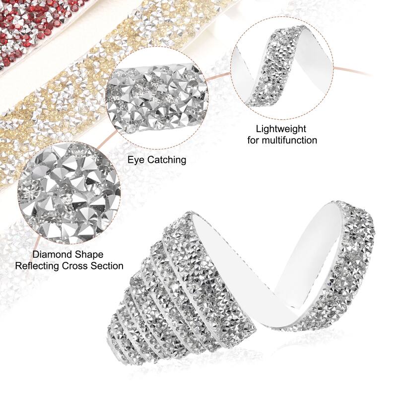 Crystal Rhinestone Sticker Ribbon
