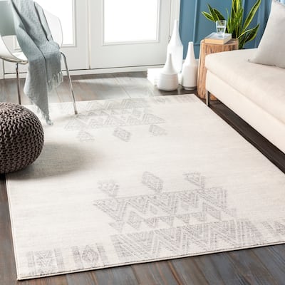 Livabliss Darius Distressed Bohemian Medallion Area Rug