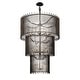 preview thumbnail 3 of 11, Varaluz Park Row 18-Light 3-Tier Chandelier - Matte Black/French Gold