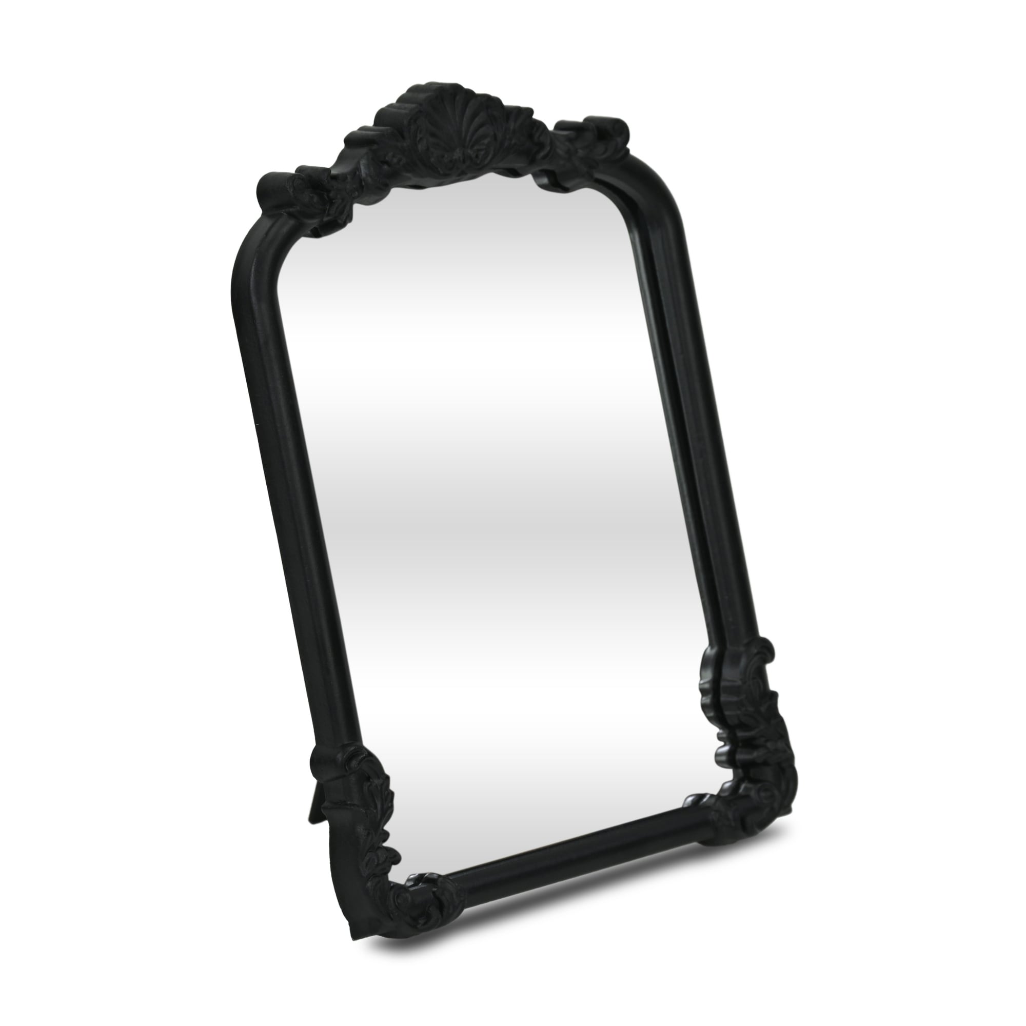 Arched Frame Table Mirror - 11.75" - Black