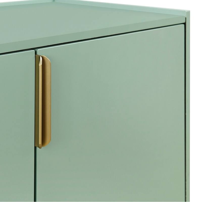 Storage Cabinet Sideboard Wooden Cabinet with 4 Doors for Hallway, Entryway, Living Room, Bedroom, Adjustable Shelf