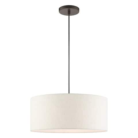 3 Lt English Bronze Drum Pendant
