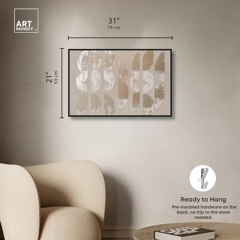Columnar Shapes II Canvas by Art Remedy