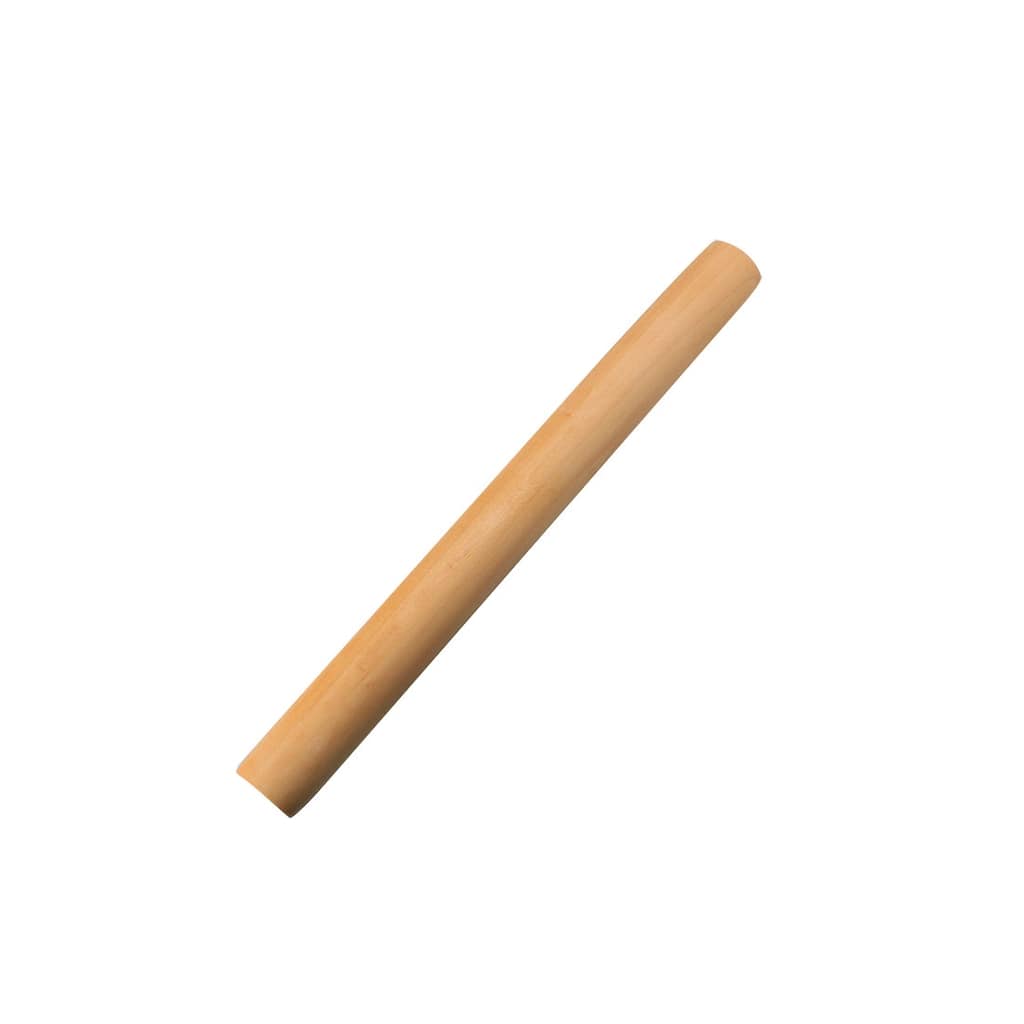 Baking Pizza Dumpling Skin Maker Dough Roller Rolling Pin Kitchen 11" - Wooden Color