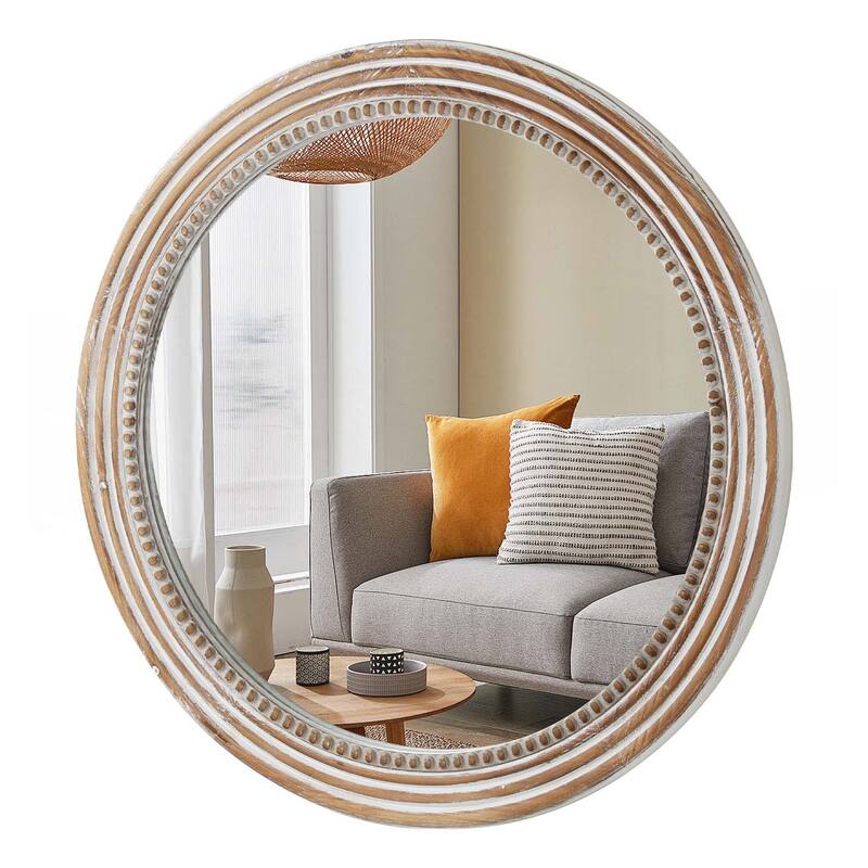 Rustic Round Wall Mirror