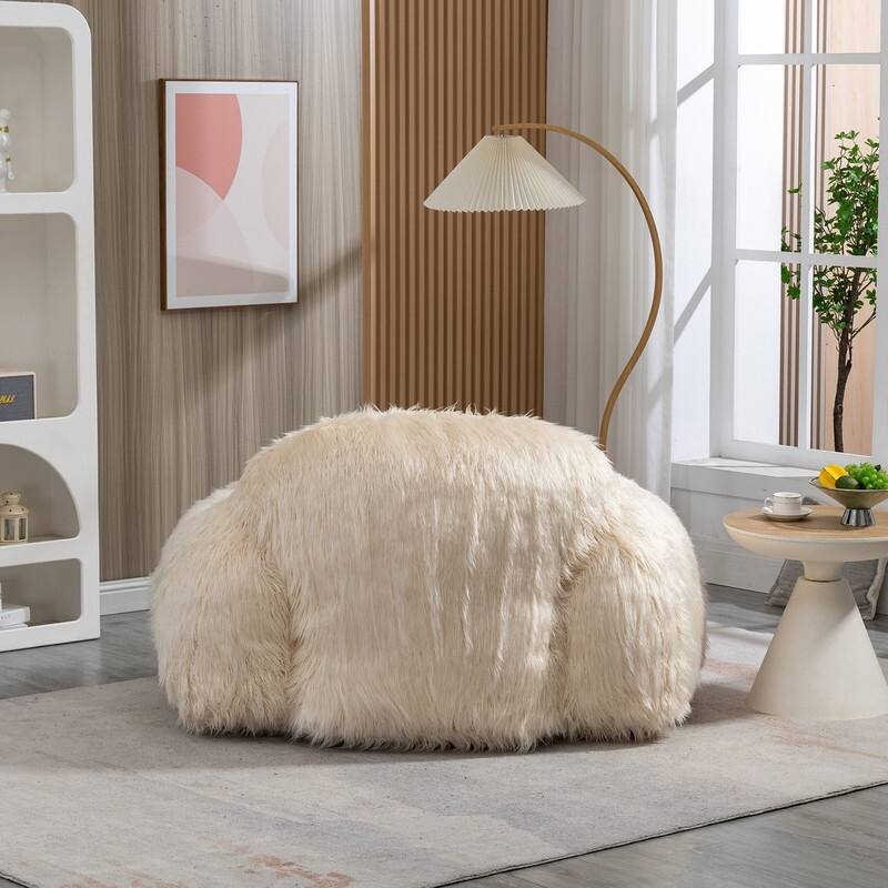 Bean Bag Chair Lazy Sofa Bean Bag Chair Adult, Teen High Density Foam Padded Modern Accent Chair Comfortable Living Room