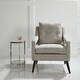 preview thumbnail 2 of 6, Uttermost 23570 O'Brien 29" Wide Wood Framed Linen Wingback Chair