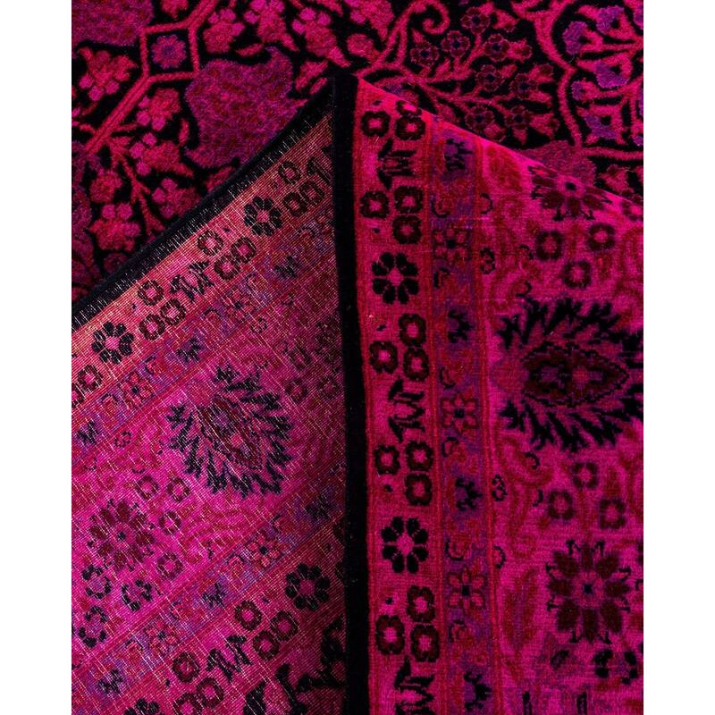 Contemporary Overdyed Wool Hand Knotted Area Rug - 5' 10" x 9' 1"