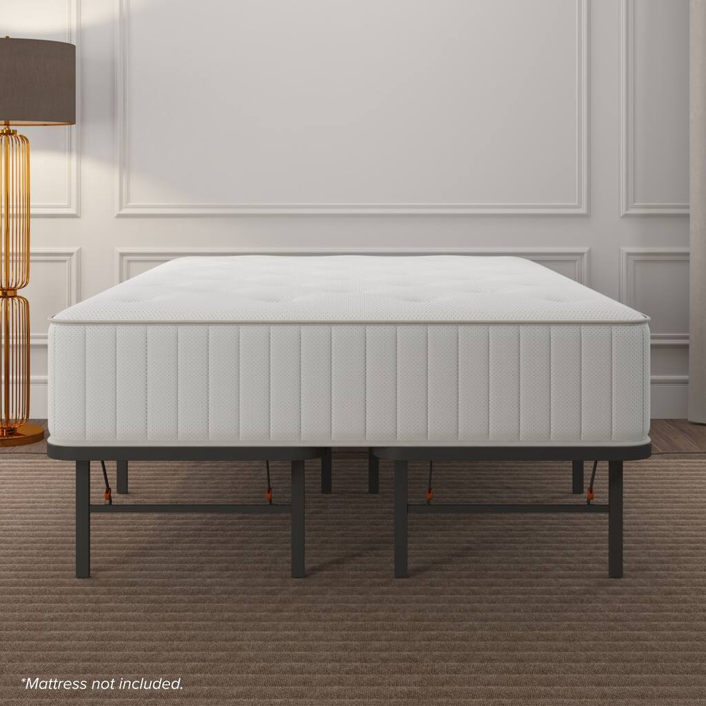 Bedder Base Steel Platform Bed Frame with 14" Underbed Storage California King