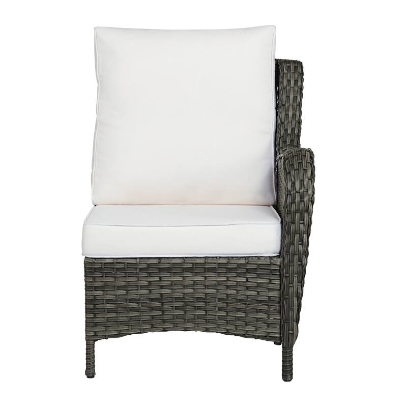 5 Pieces Outdoor Rattan Patio Furniture Set