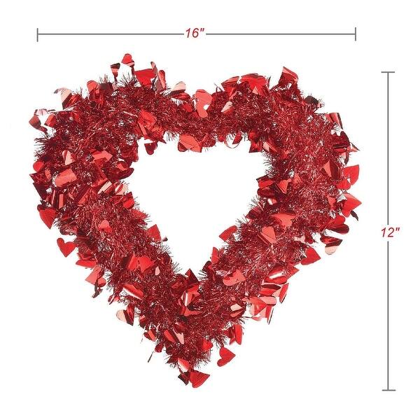 Shop Homvare Heart Shape Wire Tinsel 12 Inches For Valentine S Day