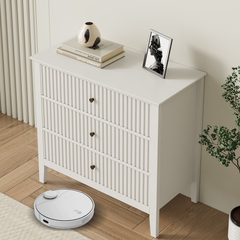 Large 3-Drawer Dresser Storage Cabinet for Bedroom