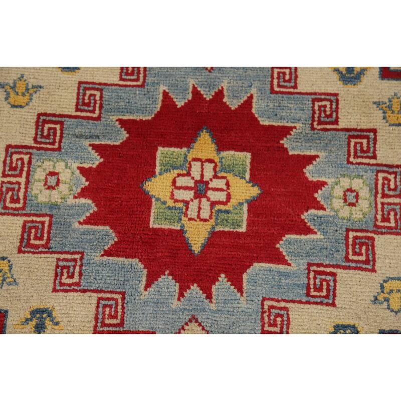 Red Kazak Oriental Area Rug Hand-Knotted Traditional Wool Carpet - 8'3" x 11'6"
