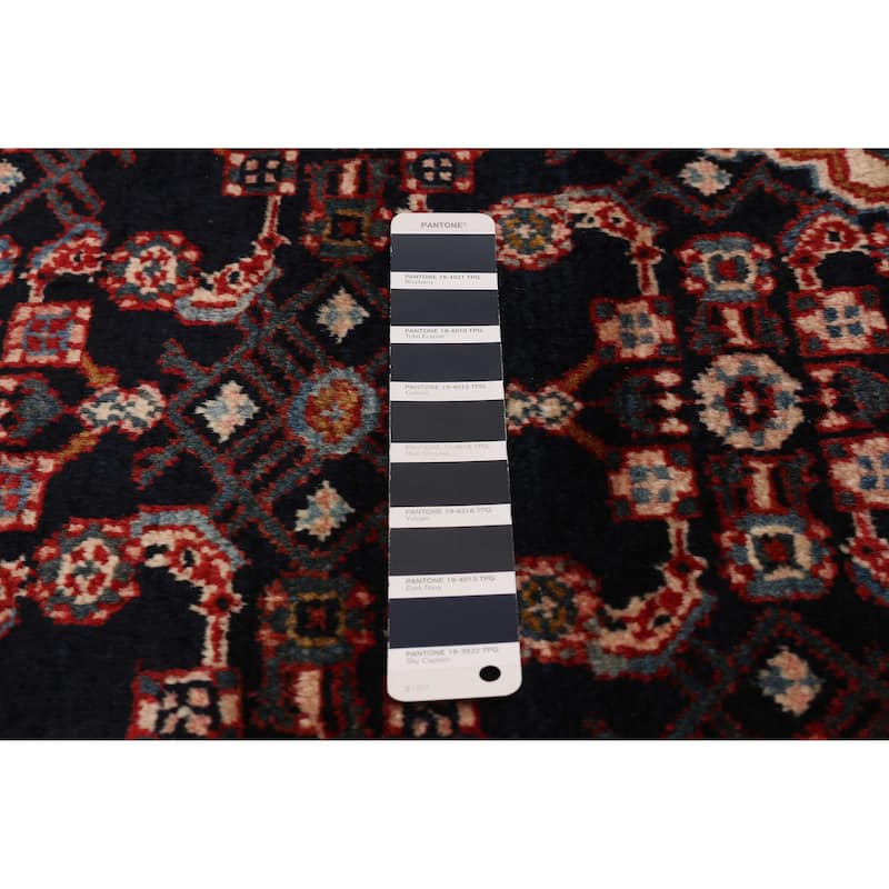 ECARPETGALLERY Hand-knotted Anadol Navy Wool Rug - 3'7 x 9'8