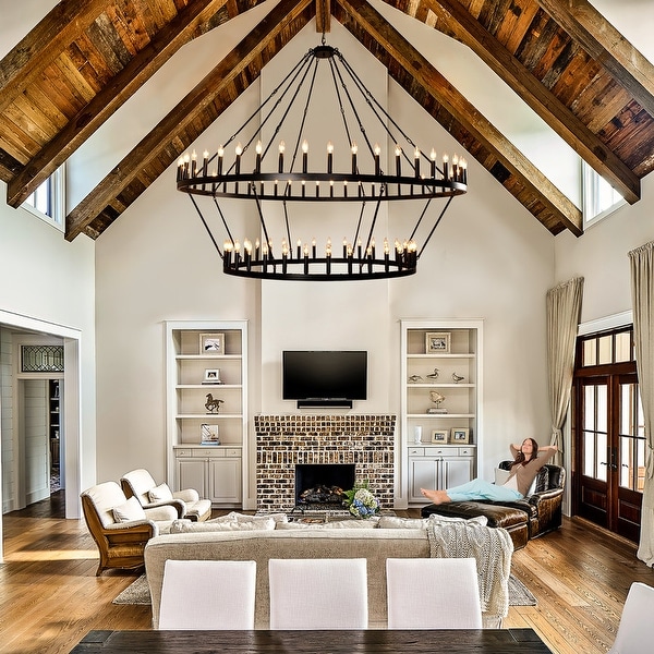 Extra large farmhouse chandelier 2025