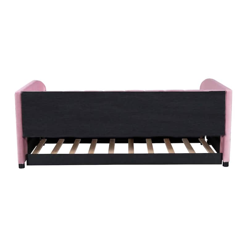 Twin Size Daybed with Ergonomic Design Backrest