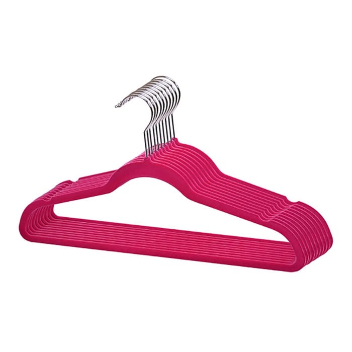 Simplify 25 Pack Slim Velvet Suit Hangers in Fuchsia - 9x 17.70 x 0.16 -  On Sale - Bed Bath & Beyond - 20598444