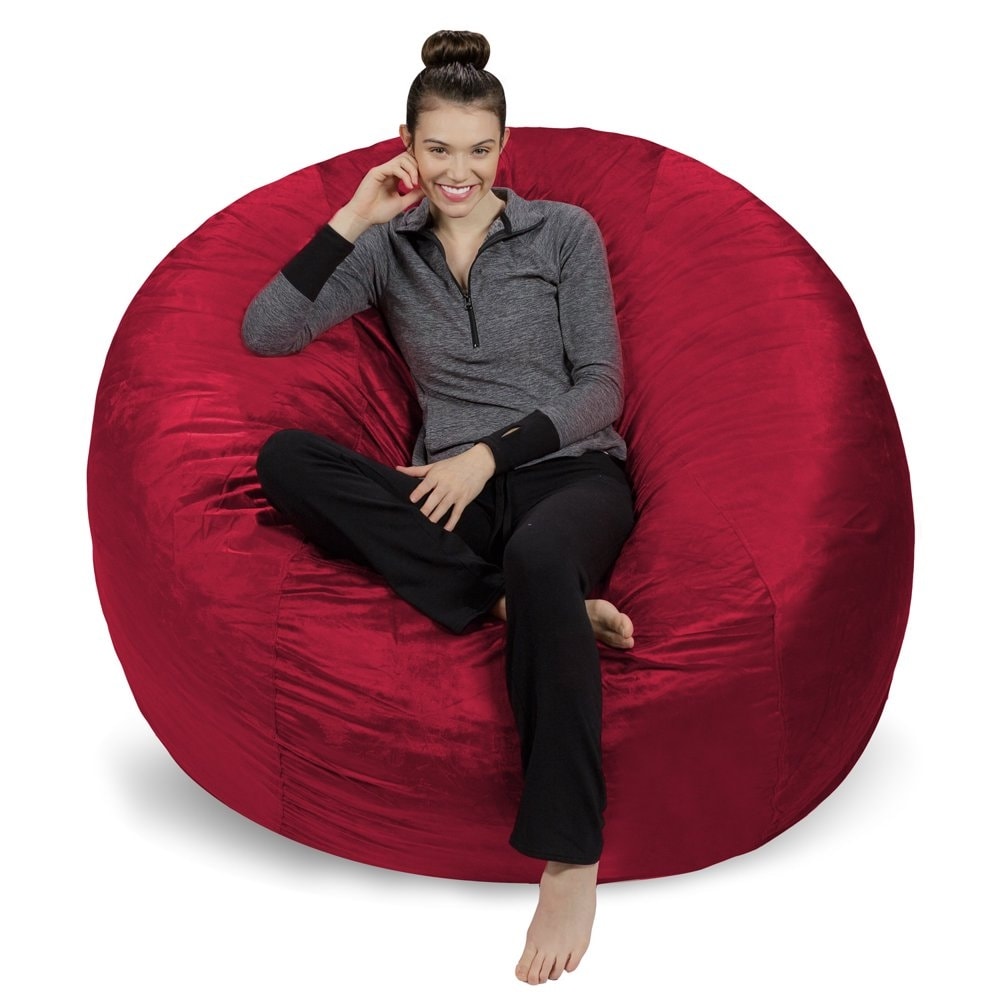 Bean Bag Chair Memory Foam Lounger with Microsuede Cover Kids