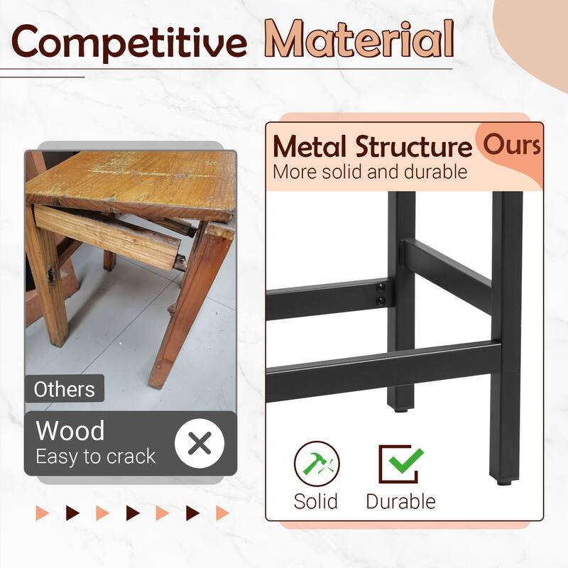 Homall Bar Stool Saddle Counter Stools