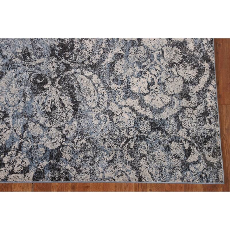 Blue Art & Craft Turkish Area Rug Machine Made Carpet - 5'0" x 8'0"