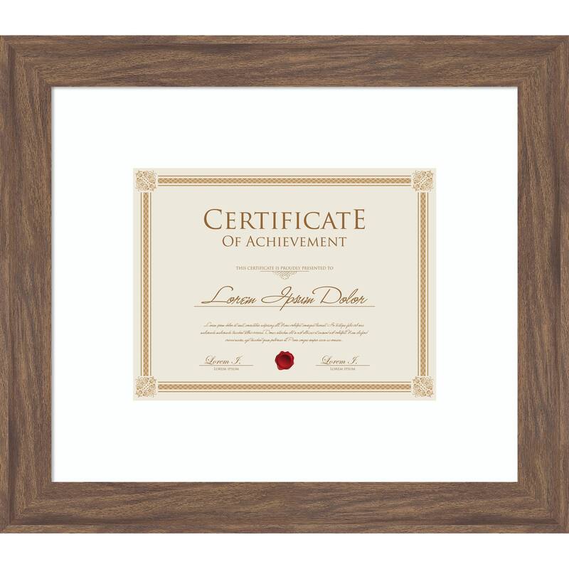 Pia Narrow Picture Frame, Photo Frame - 17x14.5 Matted to 11x9