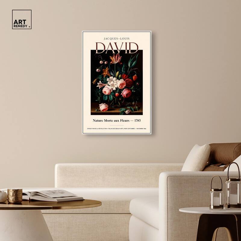 Flowers in a Dark Canvas by Art Remedy