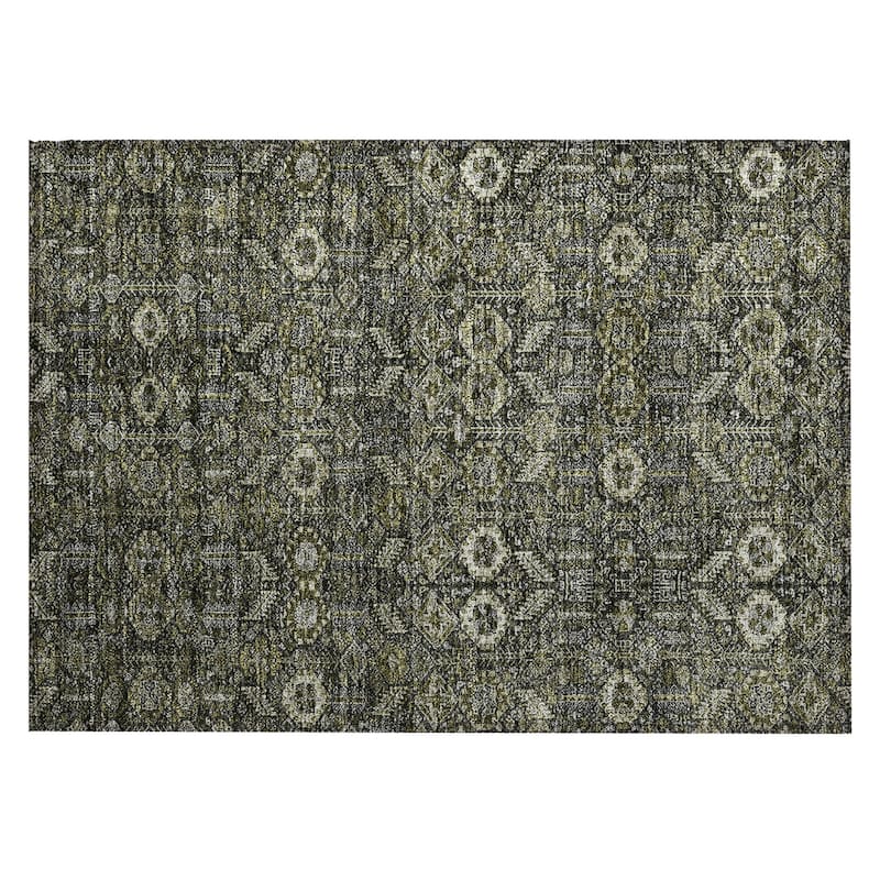 Alsis Garden-Inspired Weather Resistant Classic Meets Modern Outdoor Rug